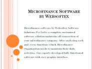 Microfinance Software,Loan Management Software