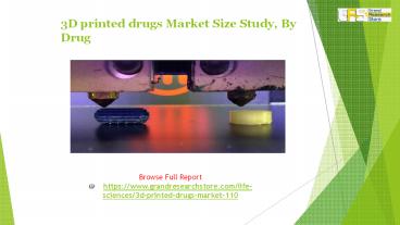 3D printed drugs Market Size Study, By Drug