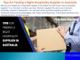 Tips for Finding a Right Hospitality Supplier in Australia PowerPoint PPT Presentation
