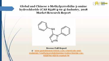 1 Methylpyrrolidin 3 amine hydrochloride market