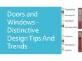 Doors and Windows - Distinctive Design Tips And Trends PowerPoint PPT Presentation