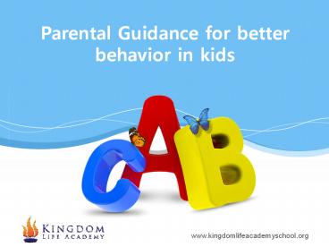 Parental guidance in Orange County CA