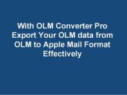 Export OLM to Apple Mail Tool