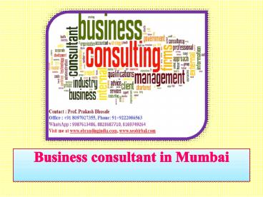 Business consultant in Mumbai