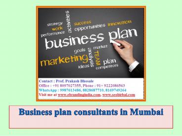 Business plan consultants in Mumbai