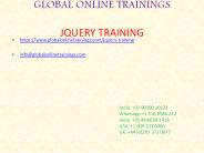JQUERY Training | JQUERY UI Development Online Training – GOT