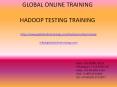 Hadoop Testing Training | Big Data Testing Online Training-GOT PowerPoint PPT Presentation