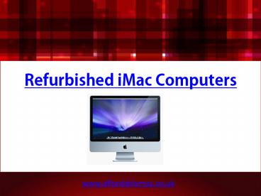 Refurbished iMac Computers