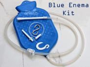 2 Quart Complete Rubber Enema Bag Kit Blue (1)