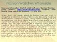Fashion Watches Wholesale PowerPoint PPT Presentation