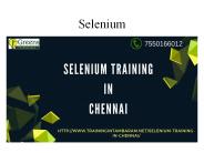Selenium Training in Chennai