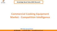 Commercial Cooking Equipment Market - Competition Intelligence