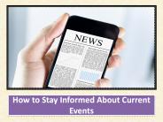 How to Stay Informed About Current Events