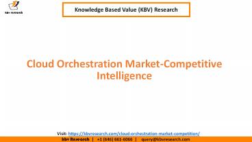 Cloud Orchestration Market - Competition Intelligence
