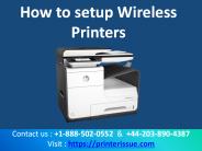 How to setup Wireless Printers | Printer issue