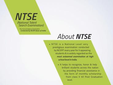 NTSE Coaching Institute India
