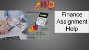 Finance Assignemnet Help