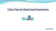 5 Best Tips for Bank Exam Preparation