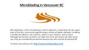 Microblading in Vancouver