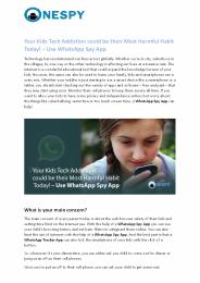 Spy App for WhatsApp