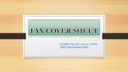 FAX COVER SHEET (1)