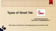 Types of Gmail Tabs PowerPoint PPT Presentation