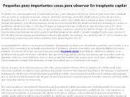 trasplante capilar