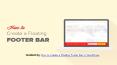 How to Create Sticky Floating Footer Bar in WordPress? PowerPoint PPT Presentation
