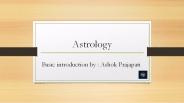 Basic introcdution of Astrology