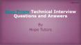 Blue Prism Technical Interview Questions and Answers | Hope Tutors PowerPoint PPT Presentation