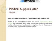 Medical supplies utah - Medtek