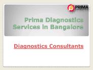 Diagnostics Centres in Bangalore