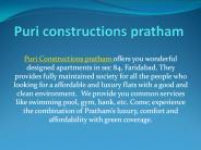 Puri constructions - puri constructions pratham - puri pratham