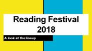 Reading Music Festival