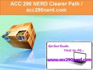 ACC 290 NERD Clearer Path / acc290nerd.com