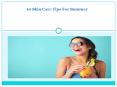 10 skin care tips for summer PowerPoint PPT Presentation