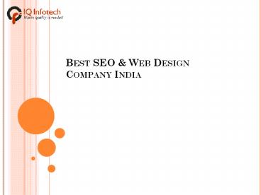 Best SEO & Web Design Company India