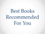 Best Books Recommended For You
