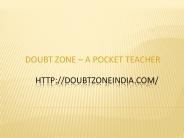 Doubt Zone A Pocket Teacher
