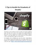 5 Tips to Handle the Drawbacks of Shopify! PowerPoint PPT Presentation