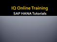 SAP HANA Online Training In Hyderabad - IQ Online Training PowerPoint PPT Presentation