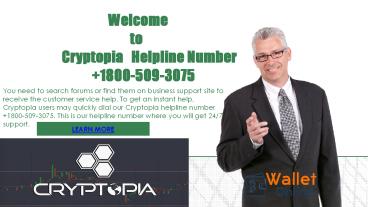 Cryptopia helpline number