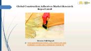 Construction Adhesives Market Research Report 2018