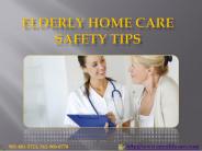 Ten Elderly Home Care Safety Tips