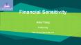 Financial Sensitivity PowerPoint PPT Presentation