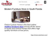 Modern Furniture Store in South Florida