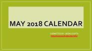 MAY CALENDAR