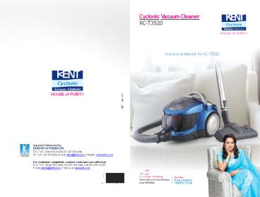 Kent Cyclonic Vacuum Cleaner