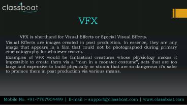 VFX classes in Pune