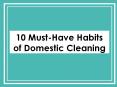 10 Must-Have Habits of Domestic Cleaning PowerPoint PPT Presentation